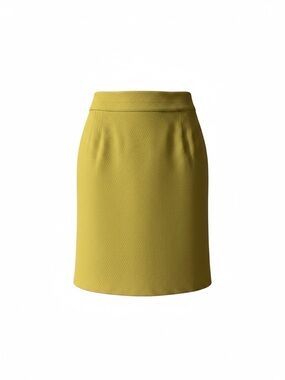 The Limited Yellow Tweed Pencil Skirt